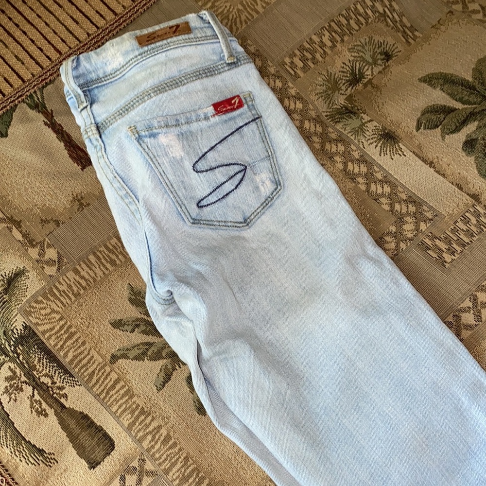 Size 24 Seven7 Jeans with Flare Bottom